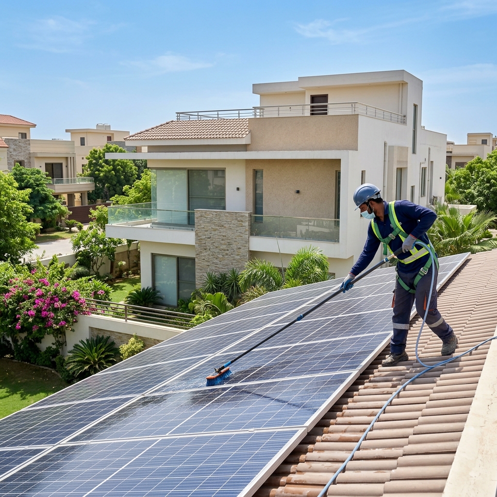 Residential Solar Cleaning DHA Karachi